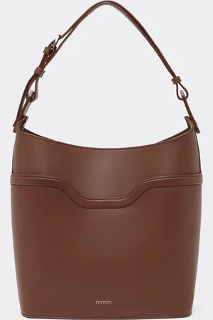 FERRARI Bucket Bag In Tumbled Leather - Travel & Luggage Os