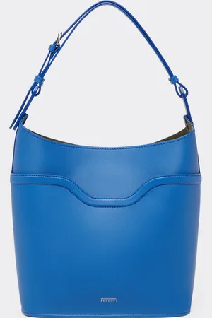 FERRARI Bucket Bag In Tumbled Leather - Travel & Luggage Os