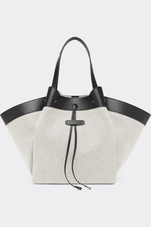 FERRARI Tote Bag In Canvas And Leather - Os