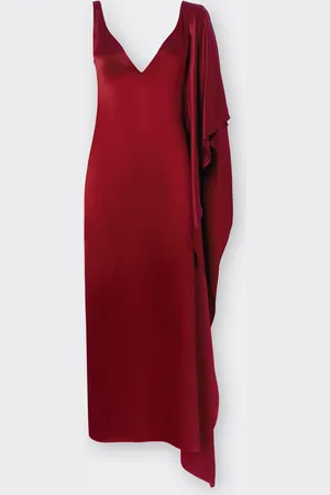 FERRARI Long Dress In Shiny Satin - Female Dresses 38