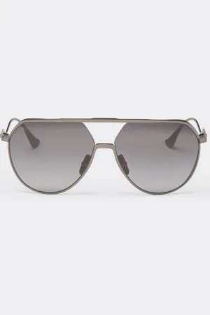 FERRARI Sunglasses In Matt Gunmetal Grey Titanium With Polarised Grey Gradient Lenses - Collection Os