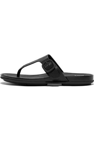 FitFlop Women GRACIE Matt-Buckle Leather Toe-Post Sandals, Full Price
