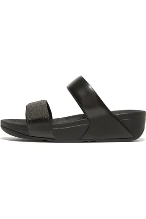 FitFlop Women LULU Opul Slides Microfibre/Faux Leather (PU), Outlet