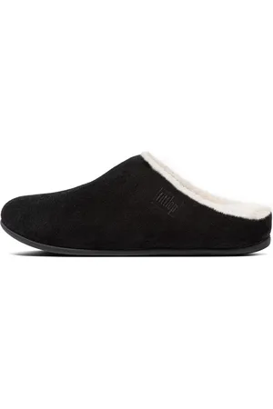 FitFlop Women CHRISSIE Shearling Suede Slippers, Outlet