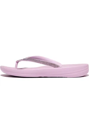 FitFlop Women IQUSHION Ombré-Sparkle Flip-Flops Rubber, Outlet