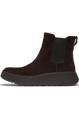 FitFlop Women F-MODE Suede Flatform Chelsea Boots, Full Price