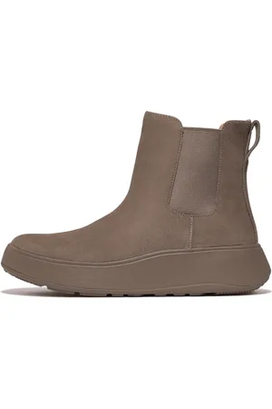 FitFlop Women F-MODE Suede Flatform Chelsea Boots, Full Price