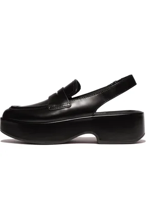 FitFlop Women F-LUMA Box-Leather Demi-Wedge Slingback Loafers, Full Price