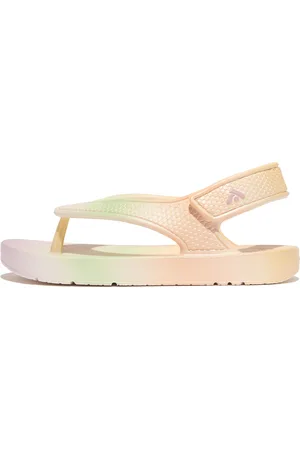 FitFlop IQUSHION KIDS Toddler Iridescent Ergonomic Back-Strap Flip-Flops EVA, Outlet