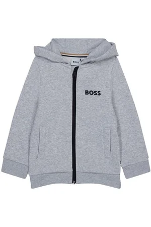 HUGO BOSS Logo Zip Hoodie Junior