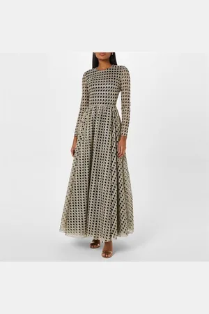Giambattista Valli Long Sleeve Embroidered Dress