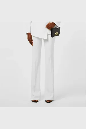 Alexander McQueen Crepe Bootcut Trousers