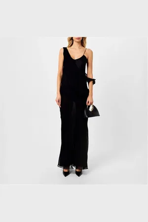 CHRISTOPHER ESBER Drifted Silk Side Tie Dress