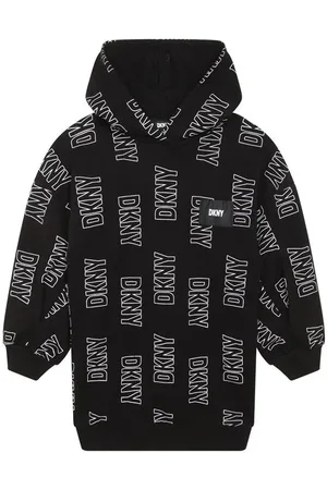 DKNY Logo Hoodie Dress Juniors