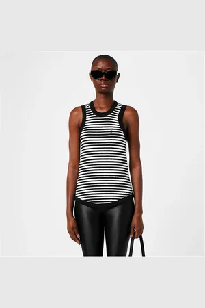 Saint Laurent Cassandre Striped Tank Top
