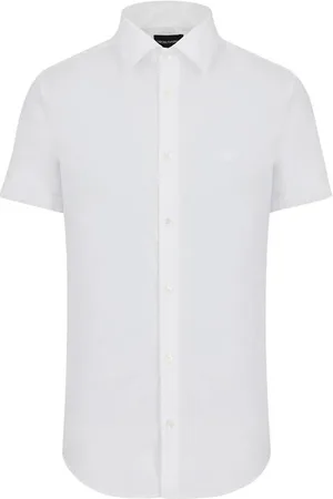 Emporio Armani Stretch Short Sleeve Logo Shirt