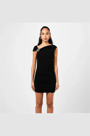 Alexander McQueen Asymmetrical Crystal Knot Cocktail Dress