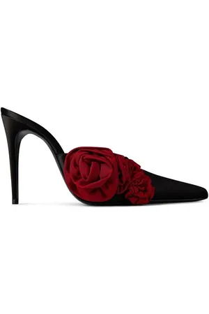 MAGDA BUTRYM Satin Flower Mule