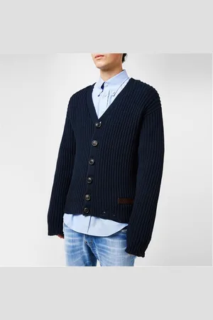 Dsquared2 Dsitressed Knit Cardigan