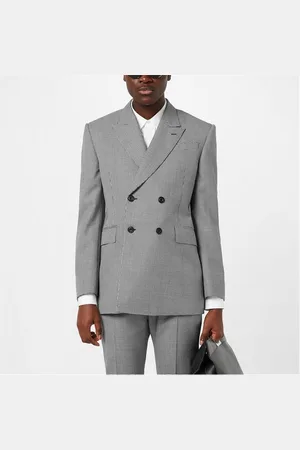 Alexander McQueen Houndstooth Double-Breasted Jacket