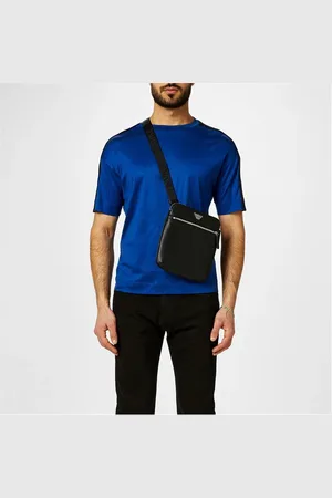 Emporio Armani Regenerated Saffiano Leather Flat Shoulder Bag