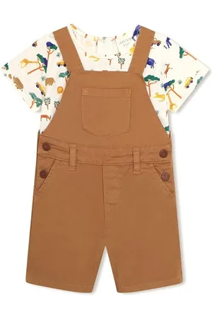 Carrément Beau Dungarees and T-Shirt Set Infants