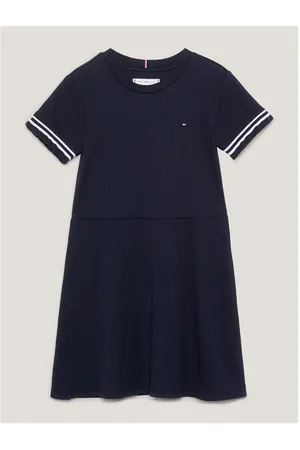Tommy Hilfiger RUFFLE RIB KNIT DRESS