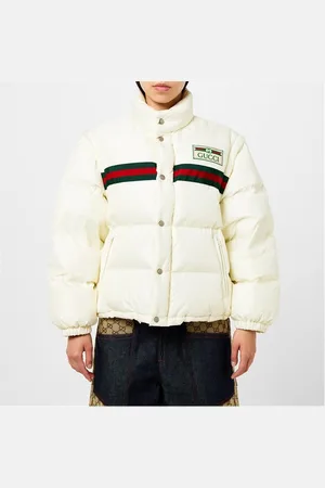 Gucci 1921 Padded Nylon Web Bomber Jacket