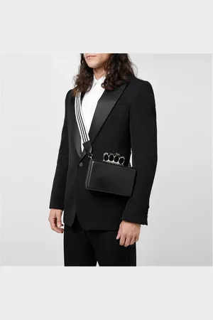 Alexander McQueen Twisted Leather Clutch Bag