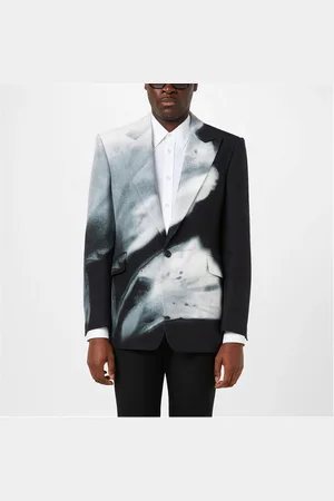 Alexander McQueen Luminous Flower Single-Breasted Blazer