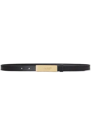 Ralph Lauren Logo Plaque Skinny Belt