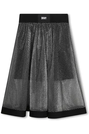 DKNY A-Line Mesh Skirt Juniors