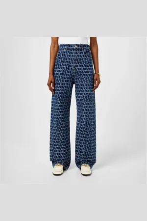 VALENTINO Toile Iconographe Denim Trousers