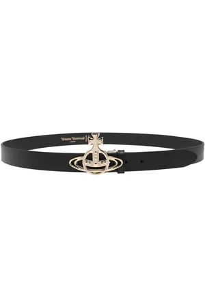 Vivienne Westwood Slim Line Orb Buckle Belt