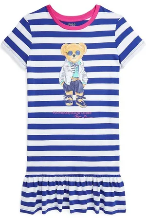 Ralph Lauren Stripe Bear Dress Juniors