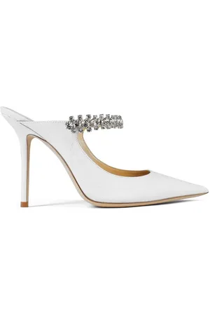 Jimmy Choo Linen Patent Bing Mules