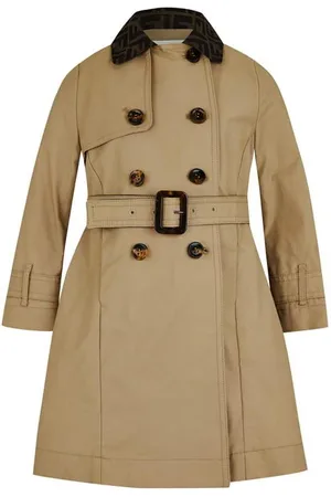Fendi Double Breasted Trench Coat Girls