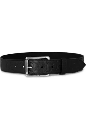Gucci Gg Rubber Effect Leather Belt