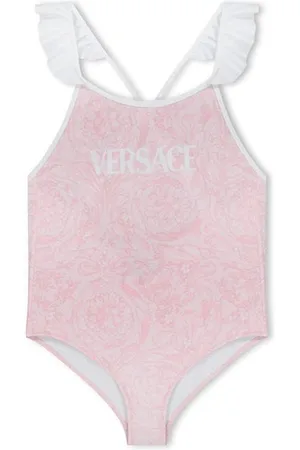 VERSACE Barocco Logo Swimsuit Infant Girls