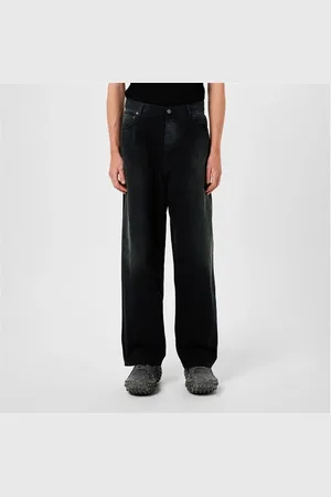 Balenciaga Denim Size Sticker Baggy Trousers