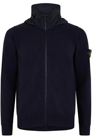 Stone Island Zipped Hooded Cardigan