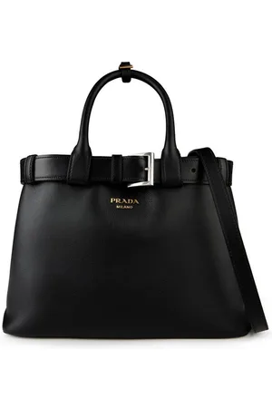Prada Medium Belt Buckle Shopper Bag