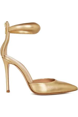 Gianvito Rossi Bijoux Metallic Heeled Sandals