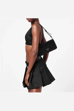 Prada Brushed Leather Shoulder Bag