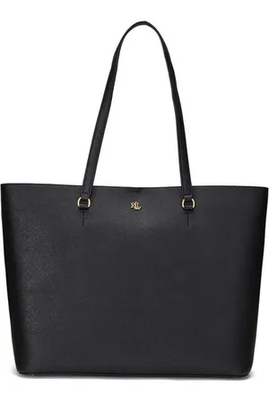 Ralph Lauren Crosshatch Leather Large Karly Tote