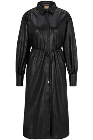 HUGO BOSS Dibanora Belted Dress