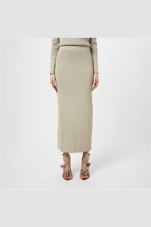 Pretty Lavish Gianna Ribbed Midi Skirt
