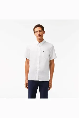 Lacoste Short Sleeve Linen Shirt