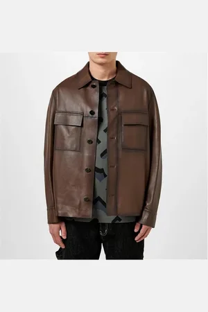 HUGO BOSS L-Mando Leather Jacket