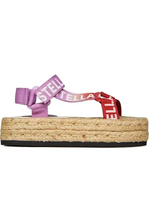 Stella McCartney Logo Tape Sandals Juniors
